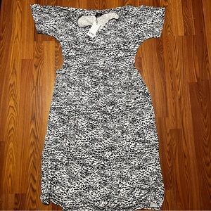 Long Tall Sally Monochrome Patterned Dress